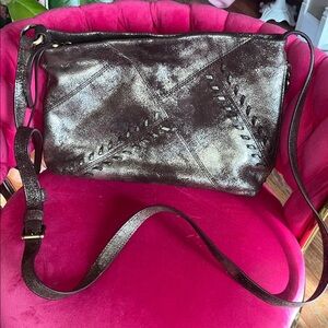 Hobo Prairie Heavy Metal Metallic Crossbody Bag